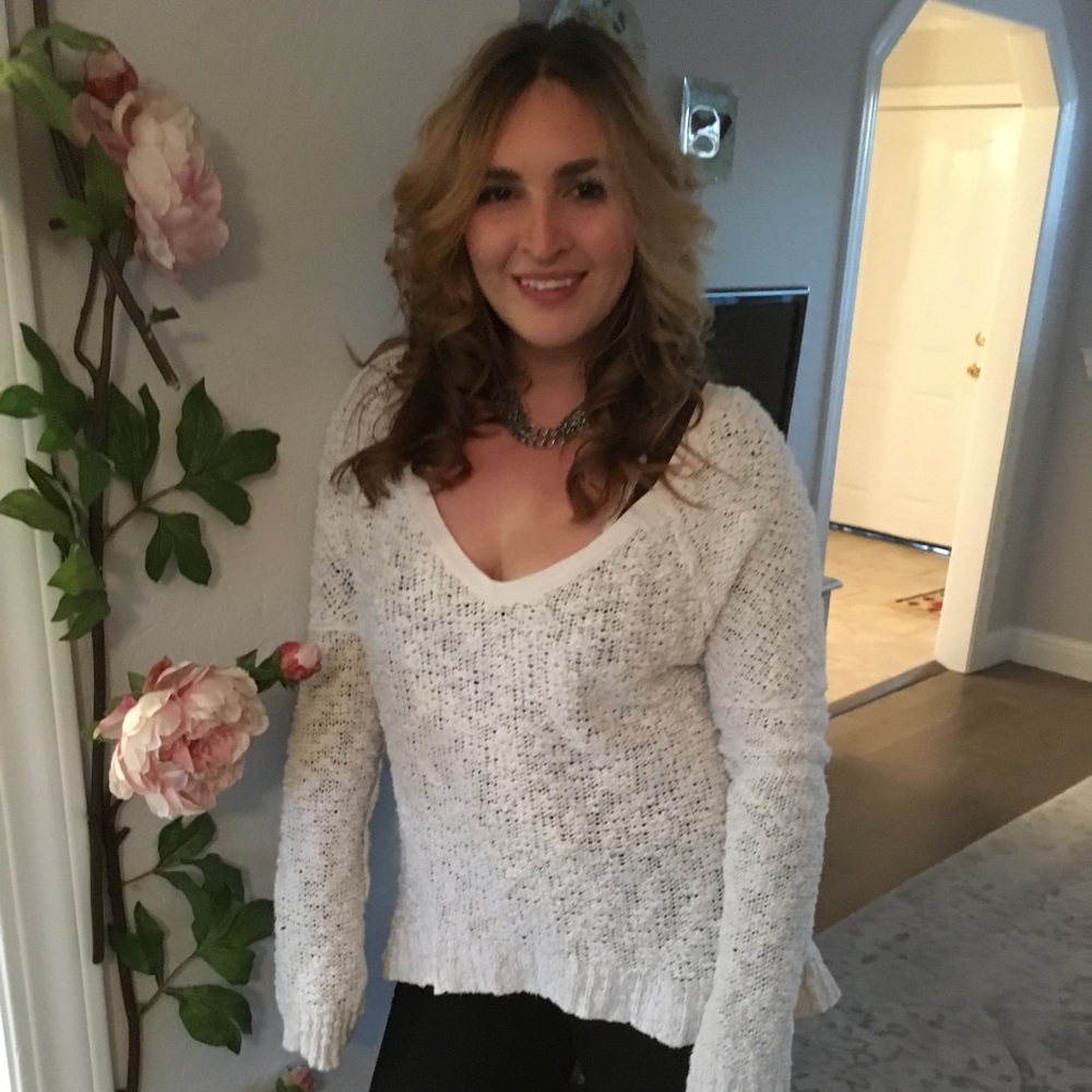 Free People chunky knit sweater size S